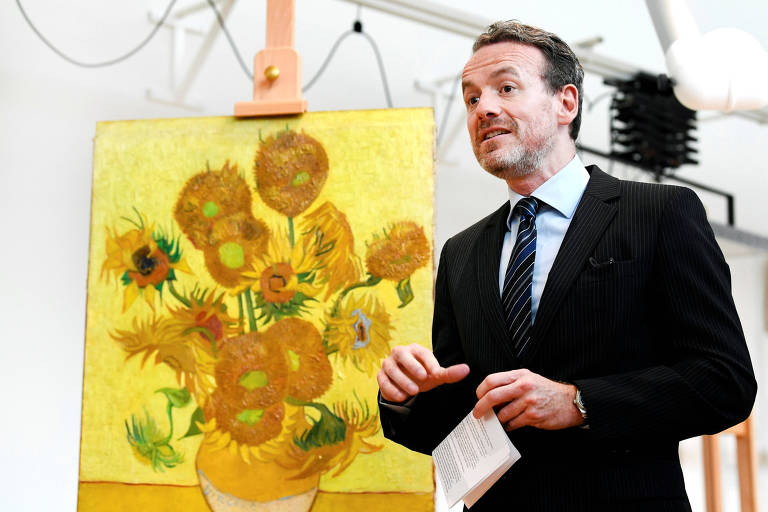  Londres. Activistas ambientais vandalizaram quadro de Van Gogh