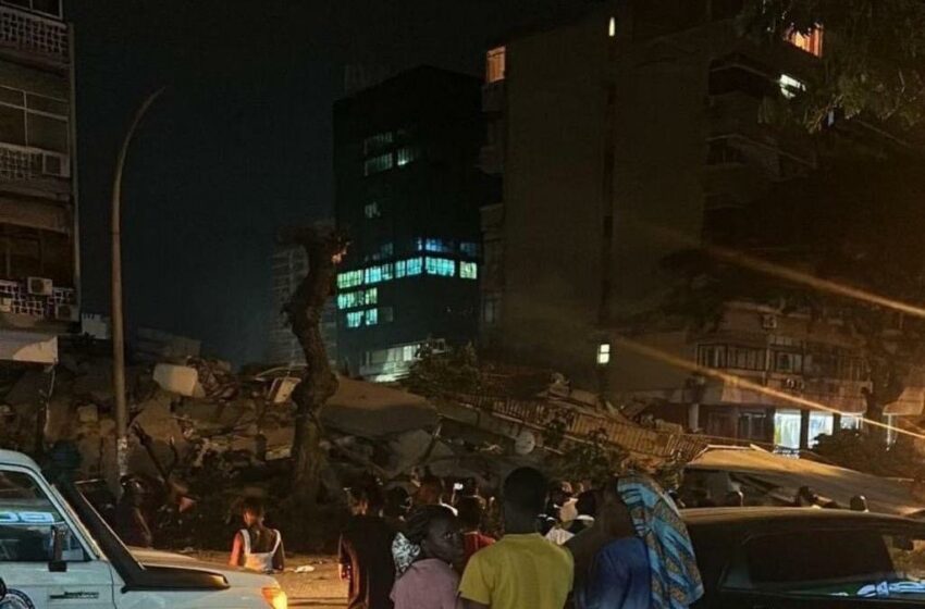  Tragédia em Luanda. Edifício desaba na Avenida Comandante Valódia