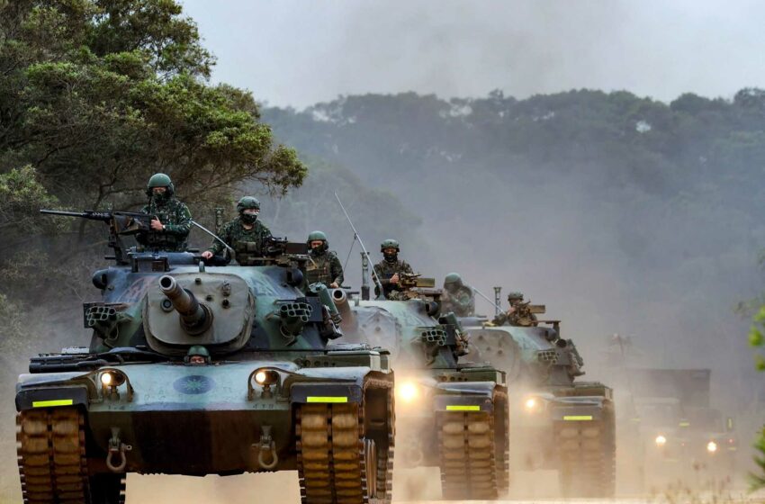  Taiwan vai simular resposta a invasão chinesa em exercícios militares