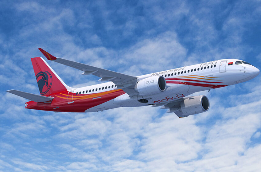  TAAG recebe primeira das nove aeronaves Airbus A220-300 encomendadas em Junho de 2023