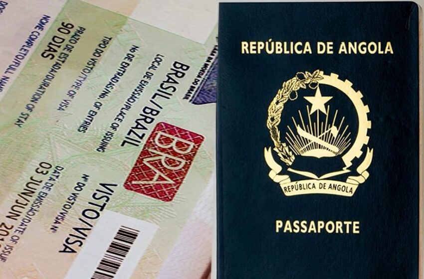  Brasil alarga para cinco anos validade de vistos de visita para os cidadãos angolanos